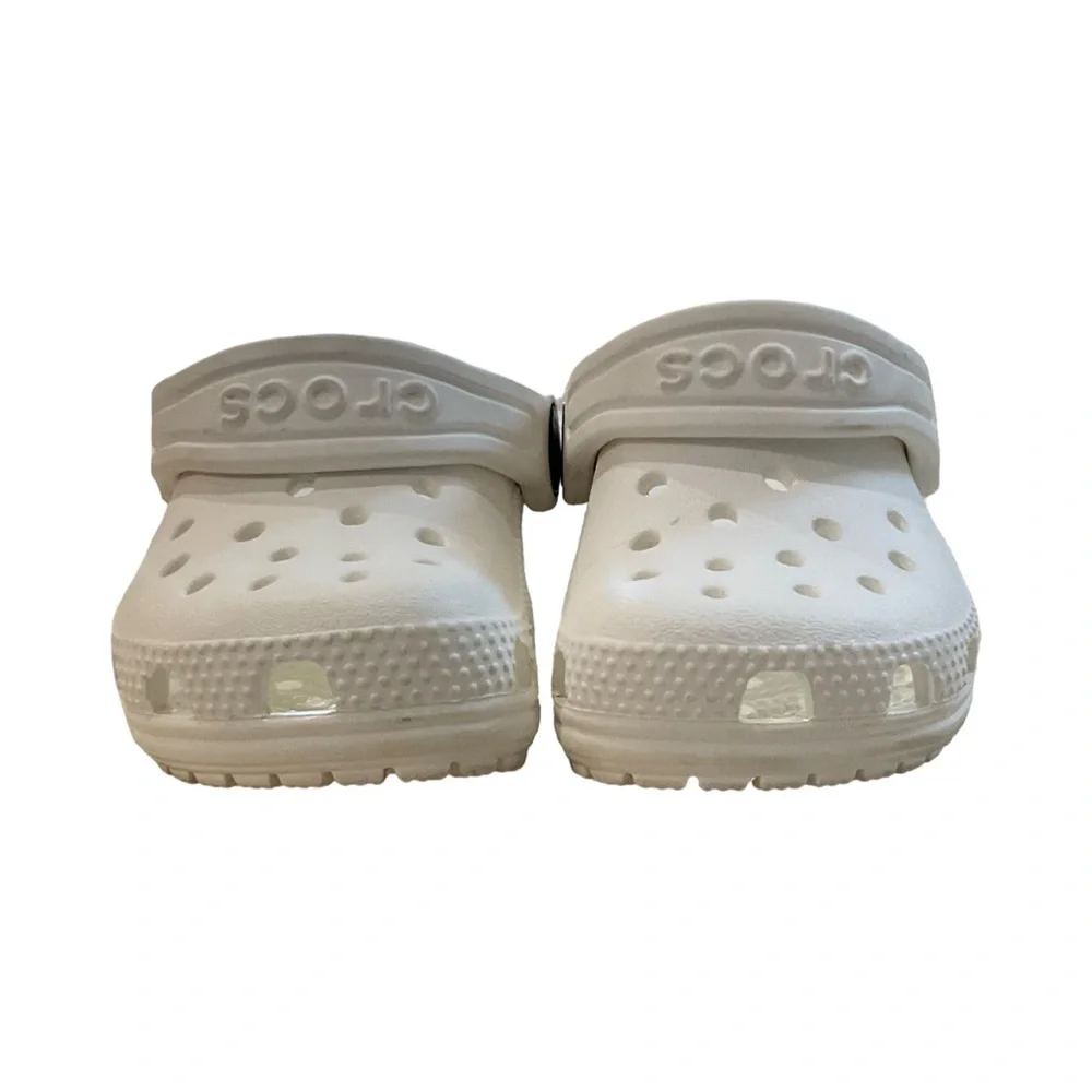 White Crocs Toddler Size 5 Slip-On Shoes Excellent for Daycare & Summer 👶☀️ - Picture 3 of 6